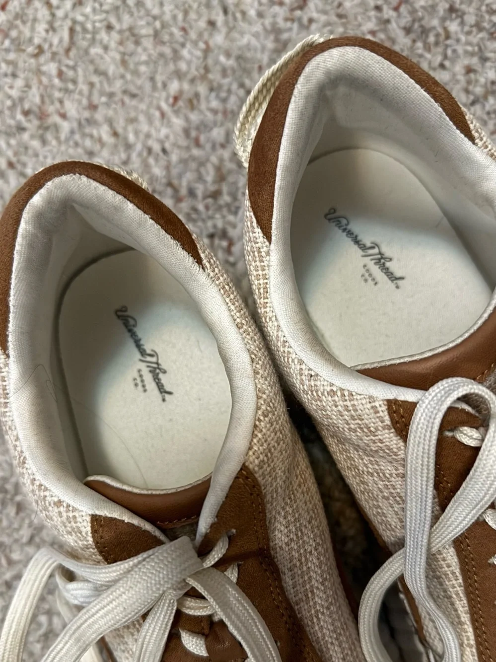 Universal Thread Cream and Tan Platform Sneaker